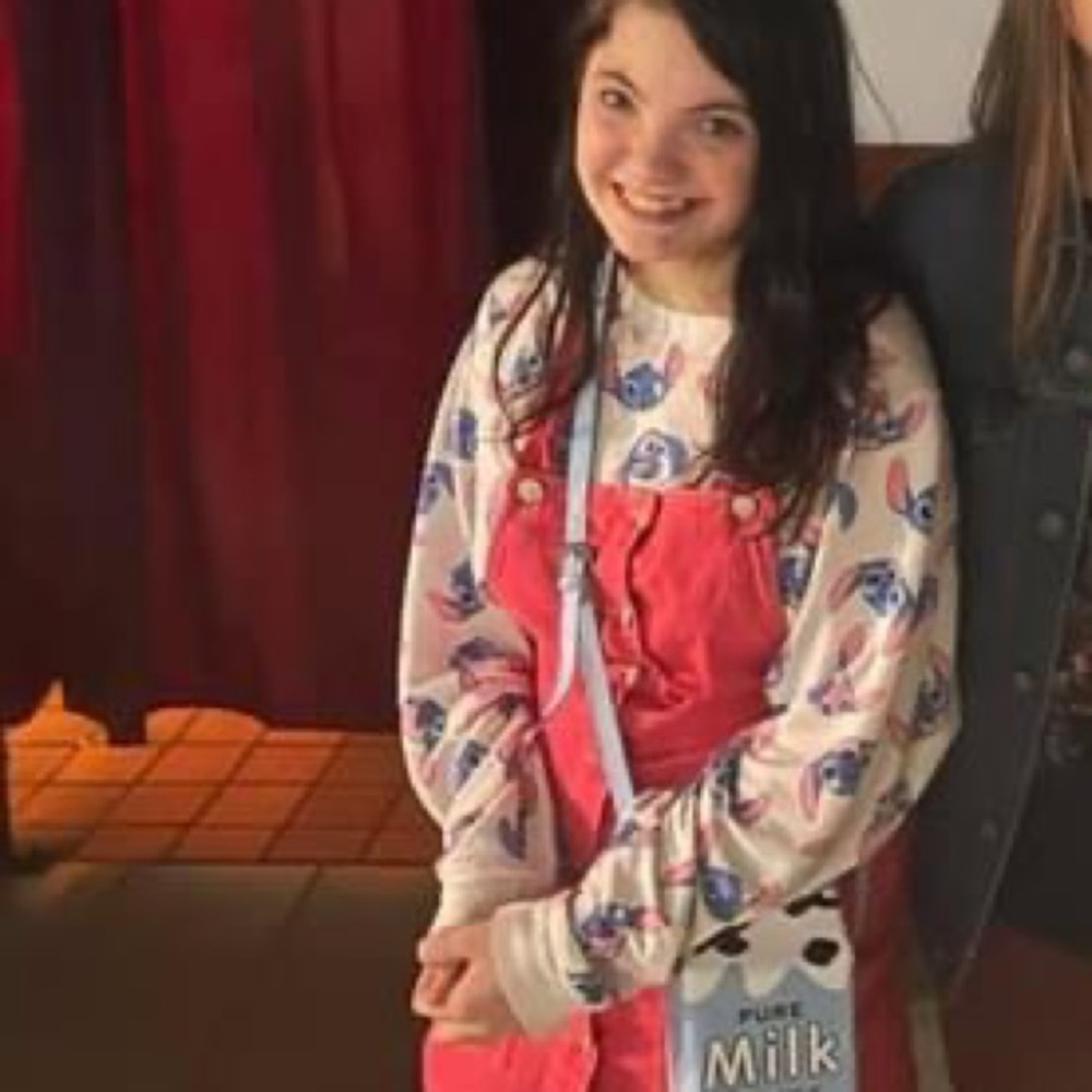 Pink, “Blue Spice” Overall Dress